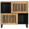 Buffet 80x34x75 cm bois de manguier massif brut 
