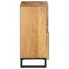 Buffet 80x34x75 cm bois de manguier massif brut 