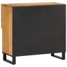 Buffet 80x34x75 cm bois de manguier massif brut 