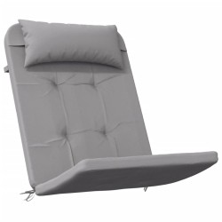 Coussins de chaise adirondack lot de 2 gris tissu oxford 