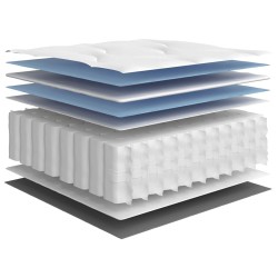 Matelas à ressorts ensachés pour enfants moyen 80x160 cm 