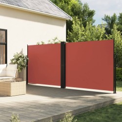 Auvent latéral rétractable terre cuite 180x600 cm 