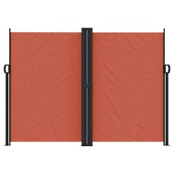Auvent latéral rétractable terre cuite 180x600 cm 