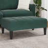 Repose-pied vert foncé 77x55x31 cm velours 