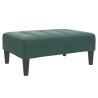 Repose-pied vert foncé 77x55x31 cm velours 