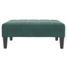 Repose-pied vert foncé 77x55x31 cm velours 