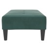 Repose-pied vert foncé 77x55x31 cm velours 