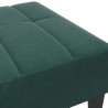 Repose-pied vert foncé 77x55x31 cm velours 
