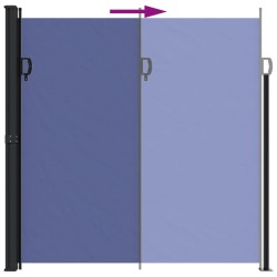 Auvent latéral rétractable bleu 200x500 cm 