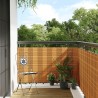 Paravent de balcon marron clair 500x100 cm résine tressée 