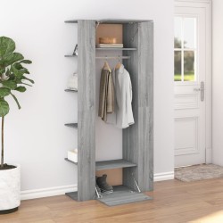 Armoires de couloir 2 pcs sonoma gris Bois d'ingénierie 