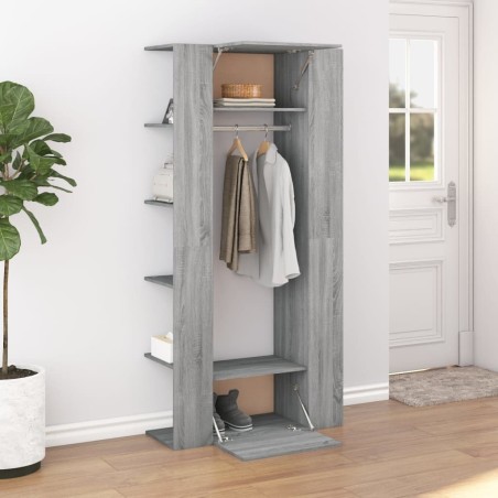 Armoires de couloir 2 pcs sonoma gris Bois d'ingénierie 