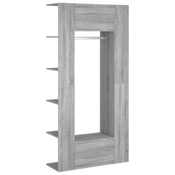 Armoires de couloir 2 pcs sonoma gris Bois d'ingénierie 
