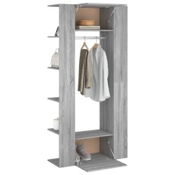 Armoires de couloir 2 pcs sonoma gris Bois d'ingénierie 
