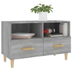 Meuble TV Sonoma gris 80x36x50 cm Bois d'ingénierie 