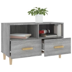 Meuble TV Sonoma gris 80x36x50 cm Bois d'ingénierie 