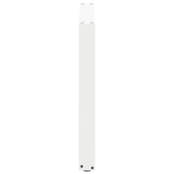 Pieds de table à manger en U 3 pièces Blanc 80 x (72-73) cm Acier 