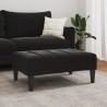 Repose-pied noir 77x55x31 cm velours 