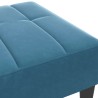 Repose-pied bleu 77x55x31 cm velours 