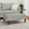 Repose-pied gris clair 77x55x31 cm velours 