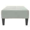 Repose-pied gris clair 77x55x31 cm velours 