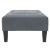 Repose-pied gris foncé 77x55x31 cm velours 