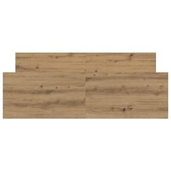Cadre de lit sans matelas chêne artisanal 140x190 cm 