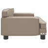 Lit pour chien cappuccino 70x45x30 cm similicuir 