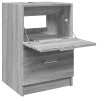 Meuble d'évier sonoma gris 40x37x59 cm bois d'ingénierie 