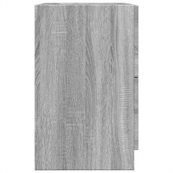 Meuble d'évier sonoma gris 40x37x59 cm bois d'ingénierie 