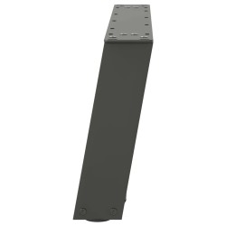 Pieds de table basse en U 2 pièces Anthracite 60 x (30-31) cm Acier 