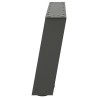 Pieds de table basse en U 2 pièces Anthracite 60 x (30-31) cm Acier 