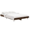 Cadre de lit sans matelas chêne fumé 120x190 cm bois ingénierie 