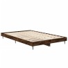 Cadre de lit sans matelas chêne fumé 120x190 cm bois ingénierie 