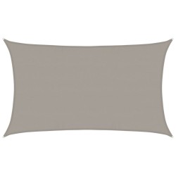 Voile d'ombrage 160 g/m² rectangulaire gris clair 5x8 m PEHD 
