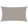 Voile d'ombrage 160 g/m² rectangulaire gris clair 5x8 m PEHD 
