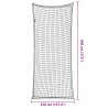 Filet pour remorque avec corde élastique noir 8x3,5 m PP 