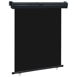Auvent latéral de balcon 145x250 cm noir 