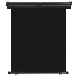 Auvent latéral de balcon 145x250 cm noir 