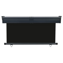 Auvent latéral de balcon 145x250 cm noir 