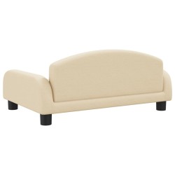 Canapé pour enfants crème 70x45x30 cm tissu 