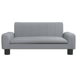 Lit pour chien gris clair 70x45x30 cm tissu 