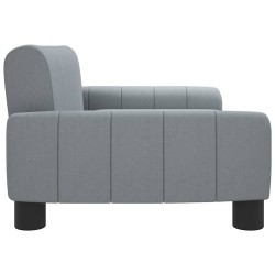 Lit pour chien gris clair 70x45x30 cm tissu 