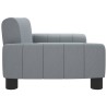 Lit pour chien gris clair 70x45x30 cm tissu 