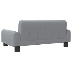 Lit pour chien gris clair 70x45x30 cm tissu 