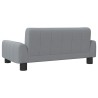 Lit pour chien gris clair 70x45x30 cm tissu 