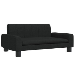 Lit pour chien noir 70x45x30 cm tissu 