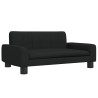 Lit pour chien noir 70x45x30 cm tissu 