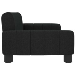 Lit pour chien noir 70x45x30 cm tissu 
