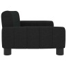 Lit pour chien noir 70x45x30 cm tissu 